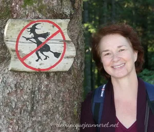 Dominique dans la forêt des trolls et élémentaux, Bergen, Norvège, 2014